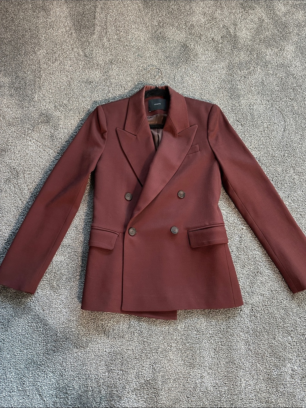 Joseph Burgundy Textured Blazer
